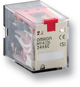 MY4N-GS-R DC24 — 4PDT 5A, 24VDC, Push-in Plus